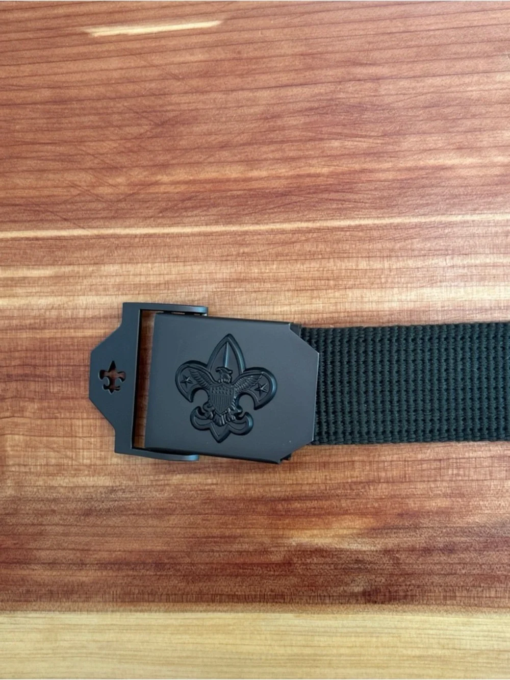 Boy Scouts of America Green Uniform Adjustable Web Belt Youth M / L 42